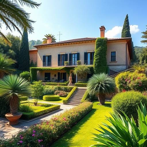 Picturesque villa in Rome with a garden
